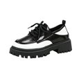 thumbnail image 2 of Willtoo Women's Lace up Shoes Chunky Low Heels Platform Vintage Round Toe Dress Mary Jane Shoes for Women Comfortable Casual Lug Sole Waterproof Non Slip Party Dressy Footwear, 2 of 5