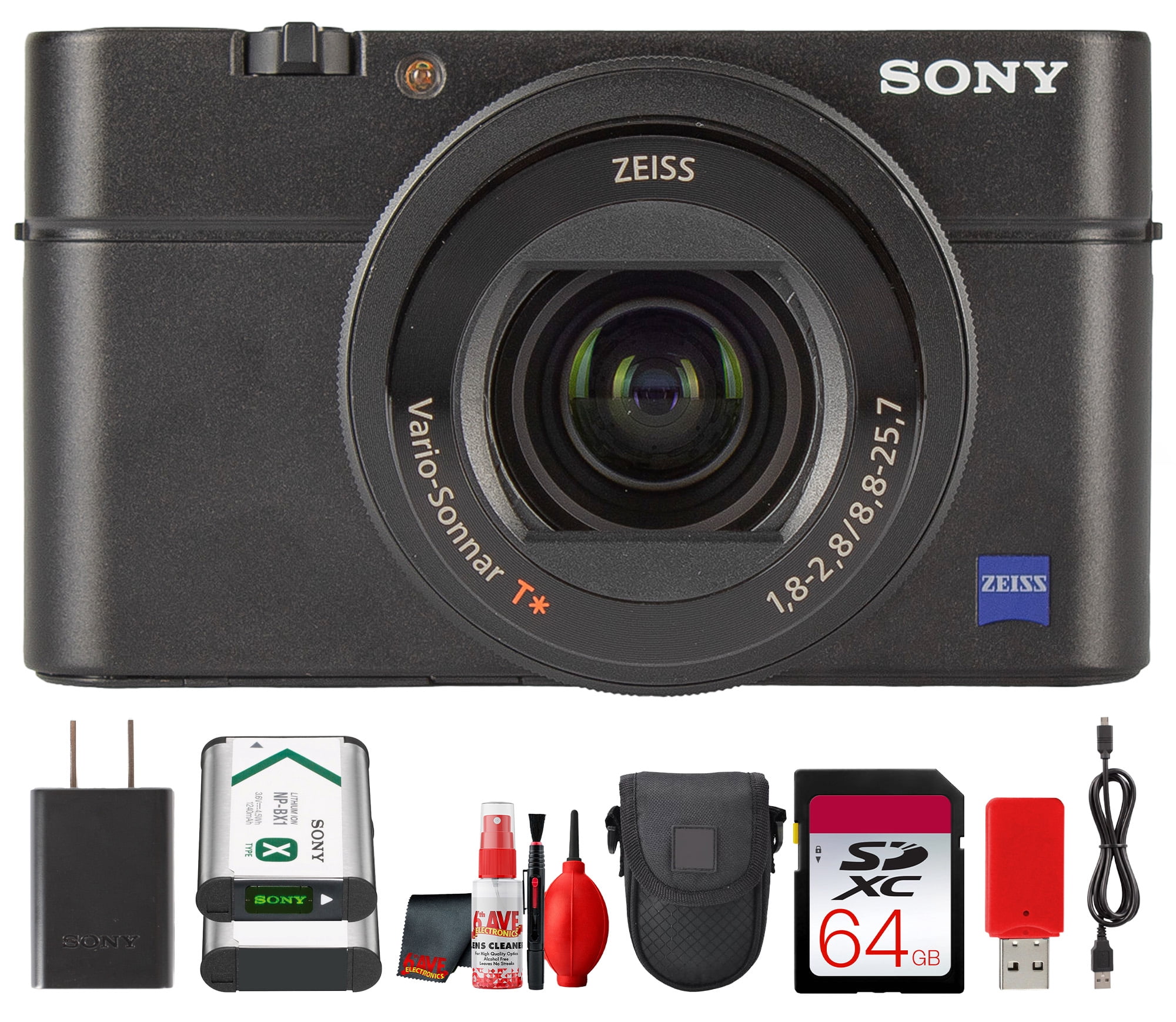 Sony Cyber-shot DSC-RX10 IV Digital Camera (DSCRX10M4/B) + 64GB