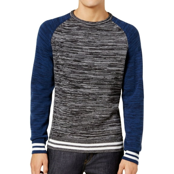 American Rag Mens Varsity Knit Sweater, Grey, XX-Large