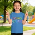 thumbnail image 7 of Girls T Shirts Kids Tunic Tops Kids Graphic Print Short Sleeve T Shirt Casual Tee for Boys Youth Childrens Basic Top, 7 of 7