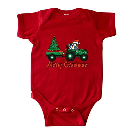 

Inktastic Christmas Tractor Gift Baby Boy or Baby Girl Bodysuit