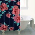 thumbnail image 5 of Waterproof Pioneer Shower Curtain 36x72 Inch Polyester Unique Colorful Floral Shower Curtain for Bathroom Hotel Home Decor with 7 Plastic Hooks, 5 of 5