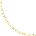 thumbnail image 2 of 925 Sterling Silver Gold Plated 3.1mm Sparkle-Cut Paper Clip Chain Necklace Lobster Lock Closure 20 Chain Necklace for W, 2 of 2