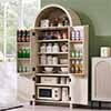 Cream/Fluted Wood 4 Doors