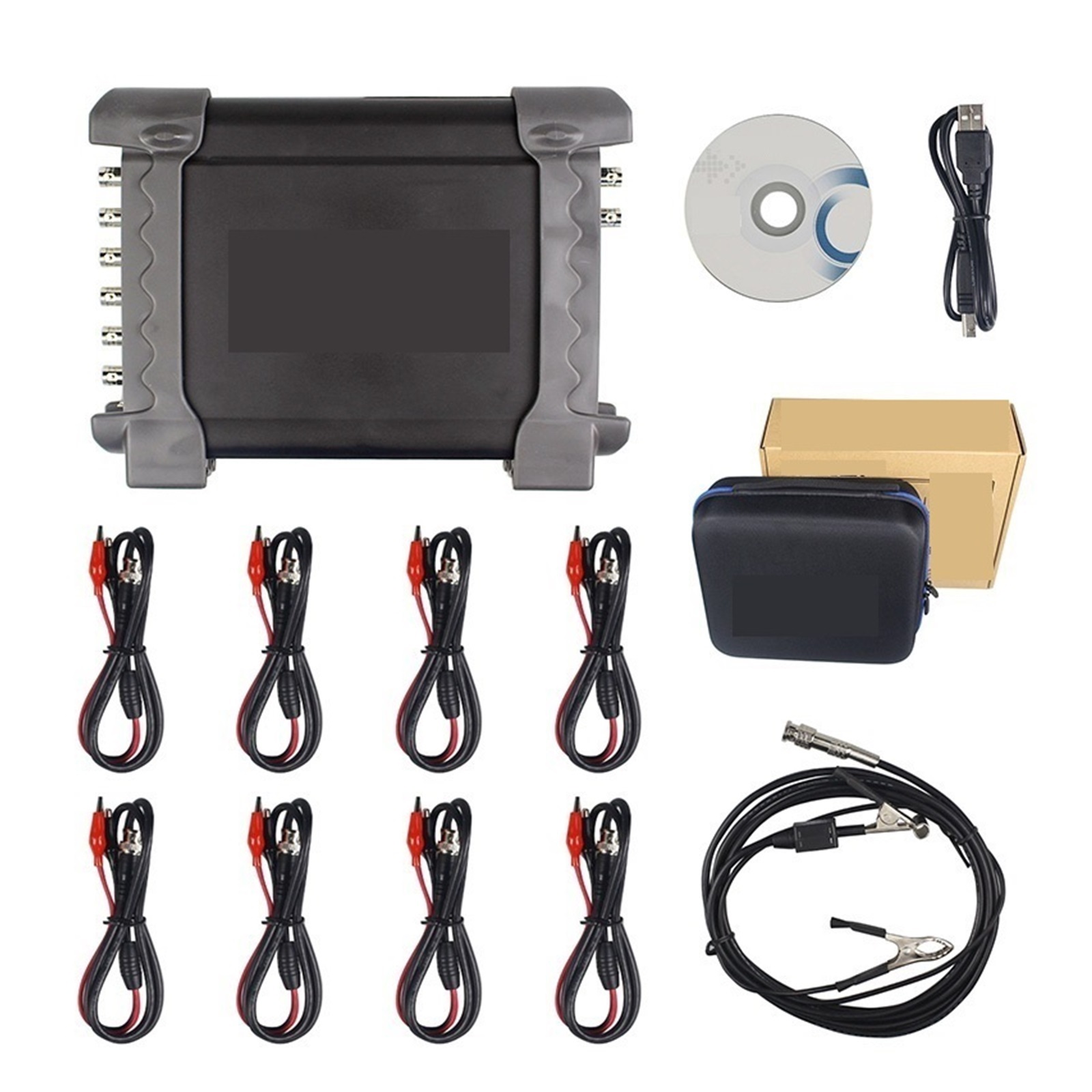 Portable USB Digital Storage Oscilloscope 8 Channels Program Generator Automotive Multifunction Oscilloscope ,Professional Designed