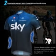 thumbnail image 2 of Men's Cycling Jersey Breathable Full-Zipper 3D-Padded Short Set, 2 of 6
