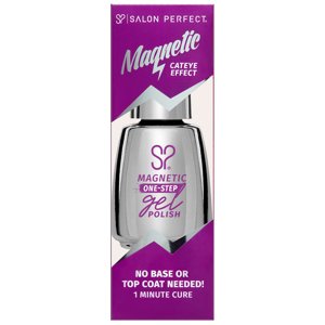 Salon Perfect Magnetic One Step Gel + Magnet Tool Purple Nail Polish 0.5 fl oz