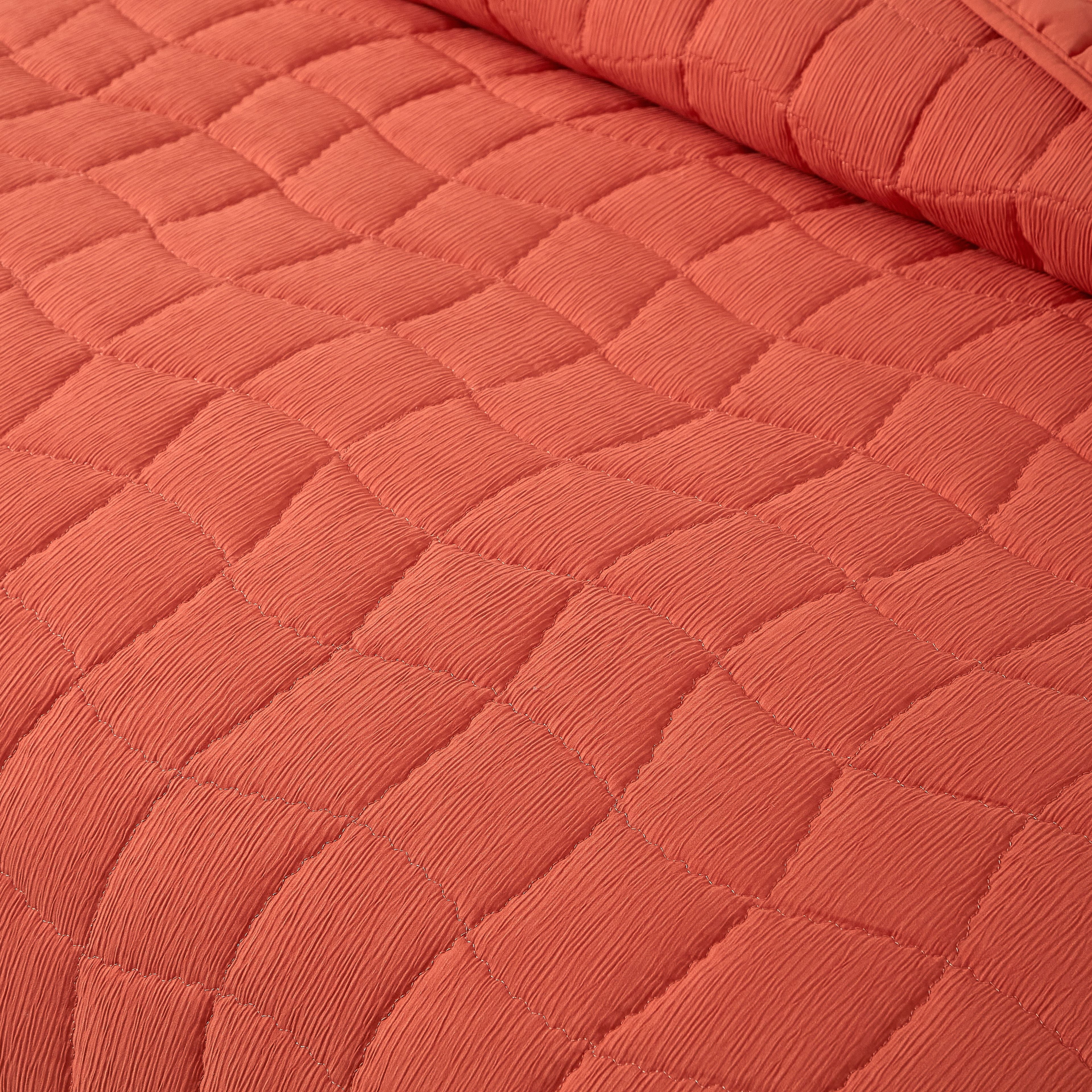 Mainstays by Becky G. & Alejandra Mandarin Orange Cloud Quilt, Full/Queen