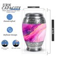 thumbnail image 2 of Pink Mini Cremation Urn For Human Ashes Adult Male Dad - Purple Small Urns For Human Ashes Women Keepsake 3 Inch - Miniature Urns For Man And Female, 2 of 7