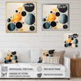 thumbnail image 4 of Designart "Minimalist Masterpiece Yellow and Blue Mid Century" Abstract Collages Floater Framed Wall Art Print, 4 of 7