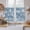 Blue, variant on Brown Coastal Tier Curtains 24 Inch Length, Summer Beach Nautical Starfish Coral Vintage Cafe Short Curtains for Bathroom Over Sink, Small Kitchen Curtain Light Filtering Drapes 2 Panels 27.5"Wx24"L
