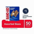 thumbnail image 1 of Band-Aid Brand Flexible Fabric Adhesive Bandages for Minor Wound Care, Assorted Sizes, 50 Count, Assorted Sizes, 1 of 4