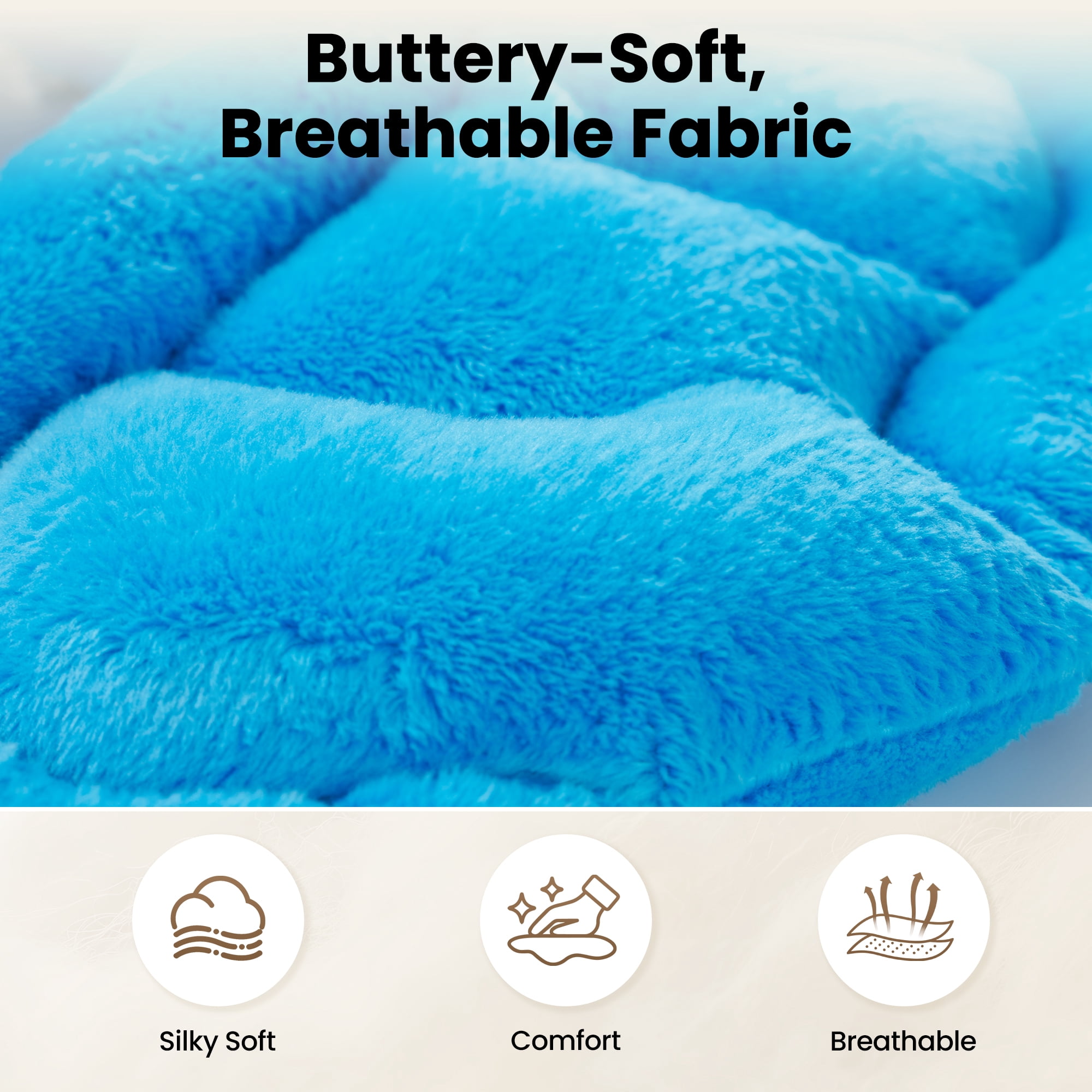 MaxKare Microwavable Heating Pad for Neck and Shoulder,Weighted Heating Pad,Neck and Hot Neck Wrap,Blue