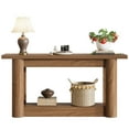 thumbnail image 6 of Tribesigns 63-Inch Farmhouse Console Table, Narrow Long Sofa Table Behind the Couch, 2-Tier Storage Entryway Furniture for Hallway, Entrance, Living Room, Rustic Brown, 6 of 9