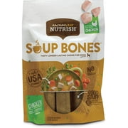 Rachael Ray Nutrish Soup Bones Longer Lasting Dog Treat Chews, Regular, Chicken & Veggies 911 Count (Pack of 1))