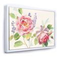 thumbnail image 1 of Watercolor Roses Bouqet - Shabby Chic Framed Canvas, 1 of 3
