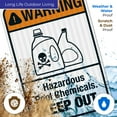 thumbnail image 5 of Hazardous Pool Chemicals Pool Sign, Keep Out Sign 12x18 Reflective Aluminum EGP, 5 of 8