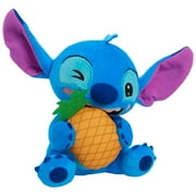 Disney Stitch Small Plush Stitch and Pineapple, Stuffed Animal, Blue, Alien, Kids Toys for Ages 2 up