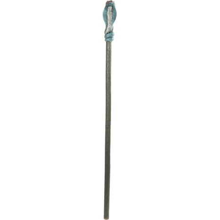 62" Blue Silver Deluxe Egyptian Cobra Snake Royal Pharaoh Staff Scepter
