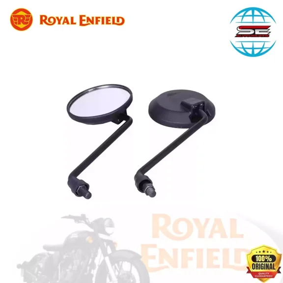 Royal Enfield Black Mirror Lh & Rh Rear View For Thunderbird X 350/500