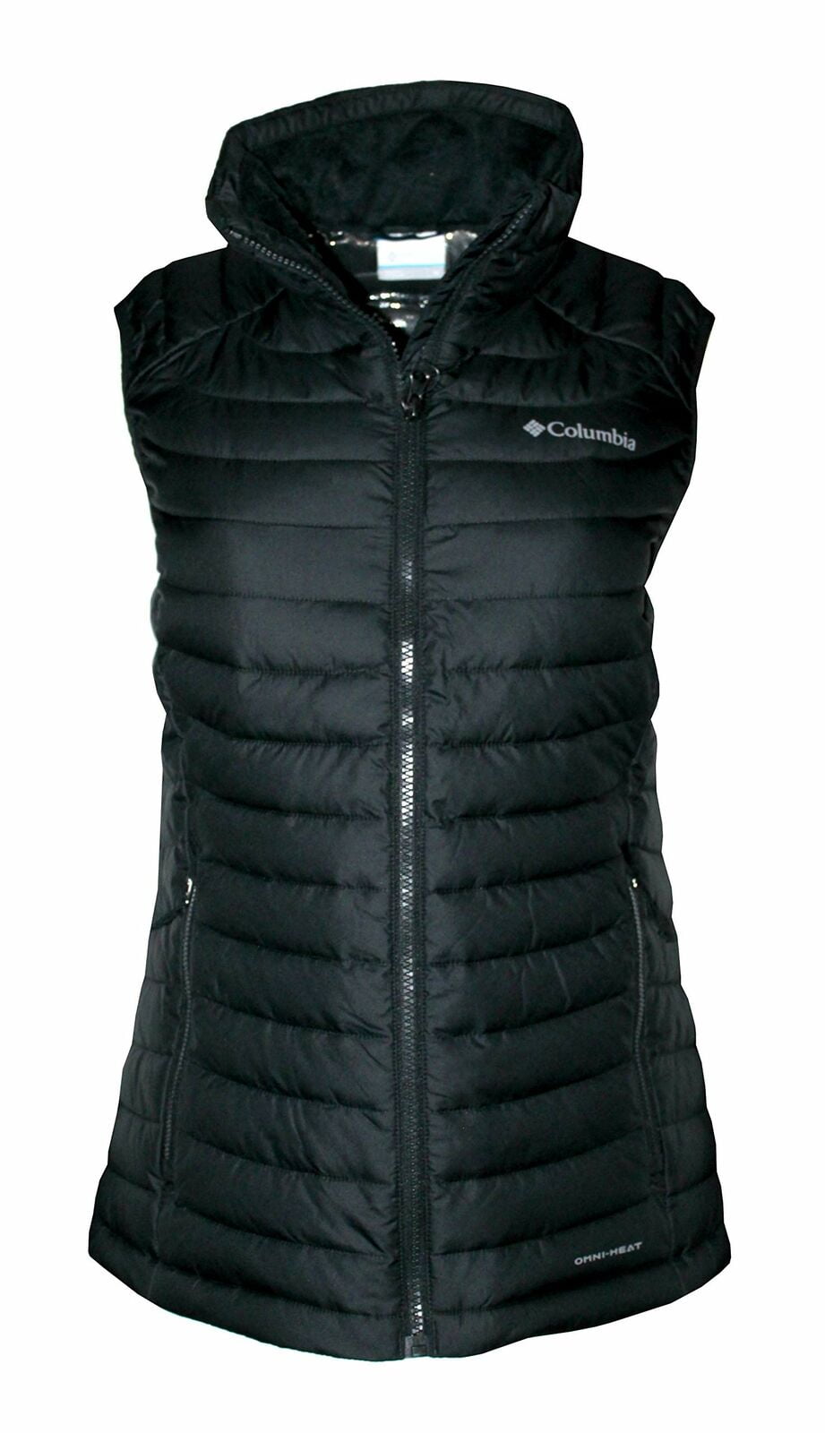 columbia women's white out long vest