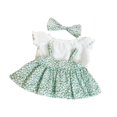thumbnail image 1 of Traje de vestir para muñecas de moda, accesorios de disfraz para muñeca de niña, ropa estampada para muñecas DIY, ropa para muñecas de 38cm, regalos Verde, 1 of 8
