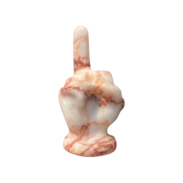 Price cut Middle Finger Crystals Figurine Funny Crystal Middle Finger Statue, Middle Finger Decor, Hand Carved Pocket Statue Middle Finger Crystal Decor