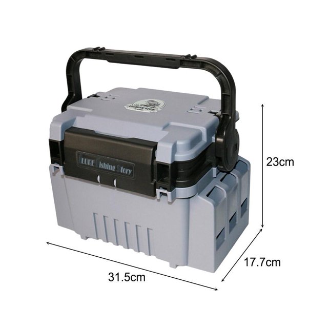 Caja de barril de pesca ajustable, duradero, diseño a presión para artes de pesca (gris) Ndcxsfigh Para Estrenar
