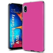 MeNi Slim Case for Samsung Galaxy A10E, Light Weight, Unbreakable, Flexible, Surround Edge Protection, Hot Pink