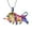 Rainbow, variant on Fighting Bull Pendent for Ashes and Chain Cremation Jewelry for Ashes Holder Memorial Jewelry
