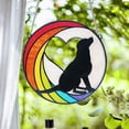 thumbnail image 3 of Tnobhg Pet Memorial Pendant Bright Color Fade-resistant Dog Memorial Suncatcher Meaningful Hanging Ornament Pet Supplies, 3 of 8