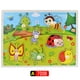 thumbnail image 1 of Tablero de mano de madera para niños, rompecabezas tridimensional digital con forma de animal, bloques de construcción, juguetes para muñecas, 1 of 6