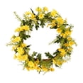 thumbnail image 1 of Guirnalda colgante de seda con margaritas artificiales para decoración de puertas y paredes del hogar, bodas y hogar. 35cm, 1 of 5