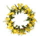 thumbnail image 1 of Corona de margaritas de 14 pulgadas para puerta principal, corona floral artificial, enredadera natural para interiores 35cm, 1 of 5