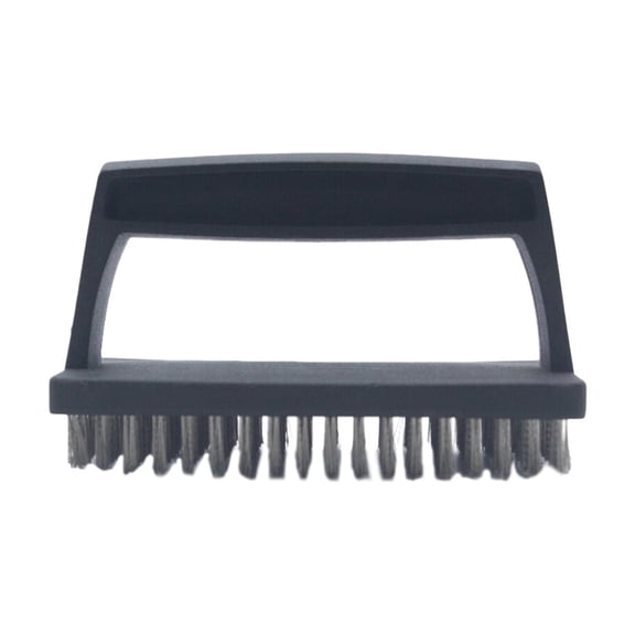 Barbecue Brush & Grill Cleaner with Abrasive Heads | 15x10x8cm Multi-Purpose Oven & BBQ Cleaning Tool | Outdoor Camping & Picnic Essential | Durable Plastic Design