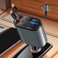 thumbnail image 1 of CHOK 60W Retractable Car Charger - Quad-Port Rapid Charging  High-Speed  Convenient  and Multi-Functional USB Car Charger - Universally Compatible with Latest  Models (15/14/13/12/11) and, 1 of 7