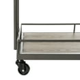 thumbnail image 6 of Safavieh Dawson 2 Tier Modern Glam Rectangle Bar Cart with Casters, 6 of 8