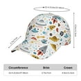 thumbnail image 2 of Sikiie Cartoon Space Unisex Vintage Washed Unstructured Baseball Cap Soft Cap Adjustable Unisex Baseball Hat Dad Hat, 2 of 6