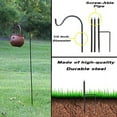thumbnail image 4 of (3 pack) Ashman Online, Adjustable Shepherd's Hooks, Set of 2 Made of Premium, Black Color, Metal Hanger for Solar Lights, Bird Feeders for Wild Birds, Hammingbirds, Flower Basket, Christmas Lights., 4 of 8