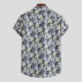 thumbnail image 6 of POTETI Hawaii Men's Shirts Beach Tropical Casual Short Sleeve Button Down Shirt Tops, 6 of 9