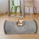 thumbnail image 2 of Túnel plegable para gatos, nido de tela de ante, juguete para gatos, cama para gatitos, cachorros y conejos, talla S, gris., 2 of 7