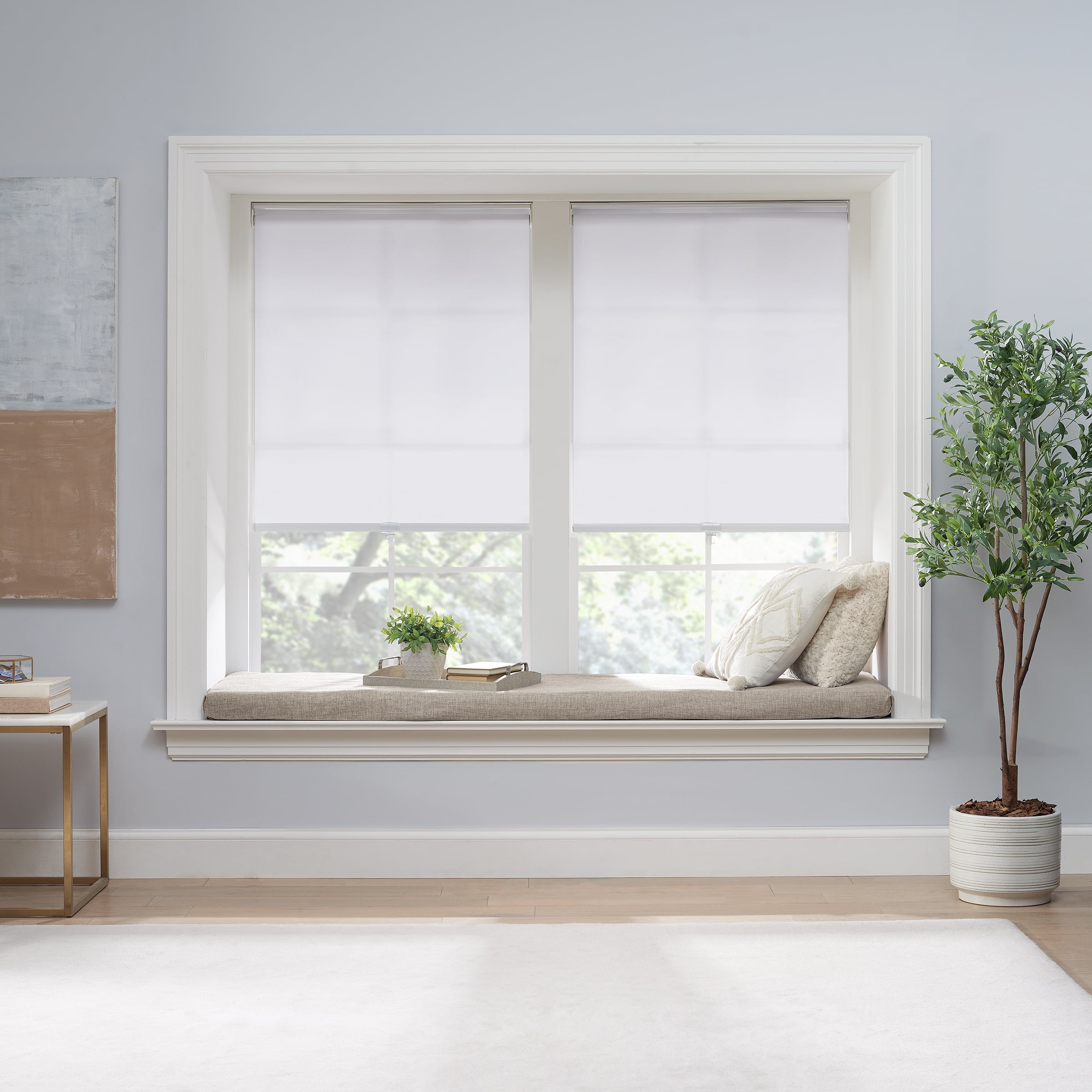 Eclipse Cordless Light Filtering Polyester Roller Window Shades, 23" x 72"