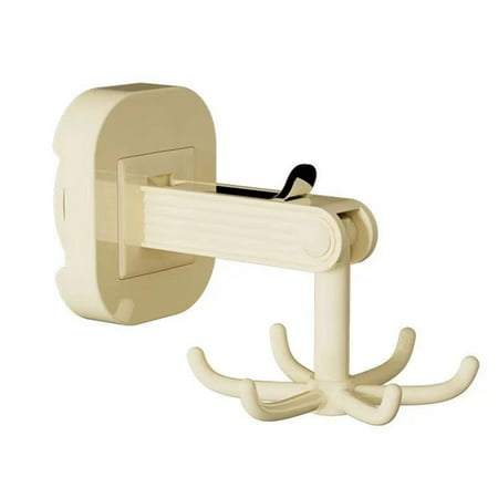 

AQRS Suction Cup Hook Easy Installation Punch-free Multi-hook Design Towels Brushes Hanger for Kitchen Bathroom