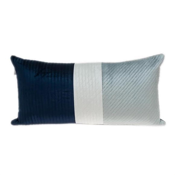 Parkland Collection PILL21243P Hiro Transitional Gray Rectangle Throw Pillow
