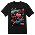 thumbnail image 2 of Plus Size Shirt for Women Black Tops for Women Short Sleeves Shirt for Women Valentine's Day T Shirt Crewneck Shirt for Women XS, 2 of 5