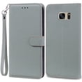 thumbnail image 1 of S7Edge Case For Samsung Galaxy S7 Case Leather Wallet On For Samsung S7 Edge Case Soft Flip Cover For Samsung S7 S 7 Edge Fundas Grey -Strap For Samsung S7 Edge, 1 of 6