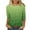 Green, variant on Raeneomay 3/4 Length Sleeve Womens Tops Fashion Casual Color Block Printing Round Neck T-Shirt Top Blouse