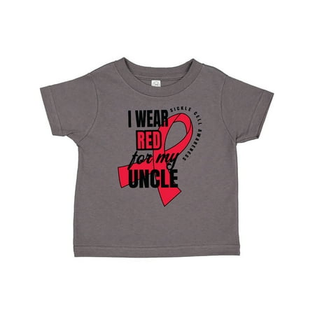

Inktastic Sickle Cell Awareness I Wear Red For My Uncle Gift Toddler Boy or Toddler Girl T-Shirt