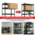 thumbnail image 5 of ABORON 3 Packs Storage Shelves,4 Tier Adjustable Garage Storage Shelving, Heavy Duty Metal Storage Utility Rack Shelf Unit for Warehouse Pantry Closet Kitchen, 32" x 16" x 63", 5 of 11