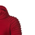 thumbnail image 2 of LEEy-world Hoodies for Men Pullover Men's Fleece Sweatshirts Warm Sherpa Lined Heavy Thicken Underwear Winter Crewneck Pullover Tops Shirts Red,XL, 2 of 3